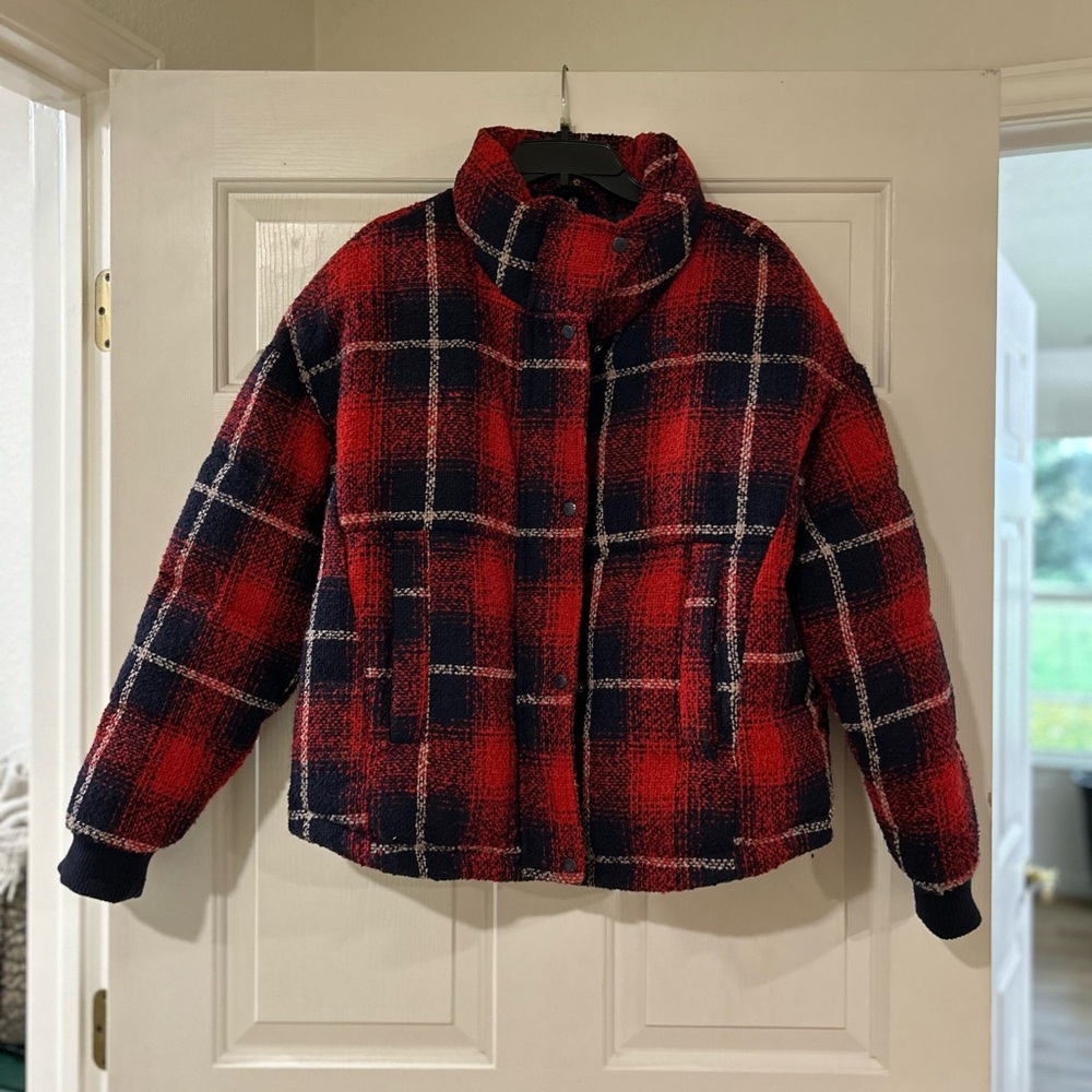 Levi's Red and Blue Plaid Jacket NWOT